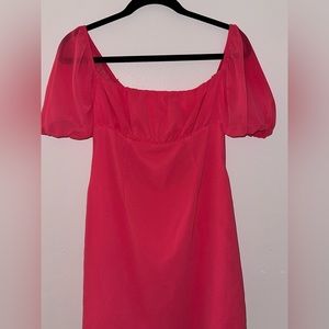 Hot pink SHEIN mini dress tie back